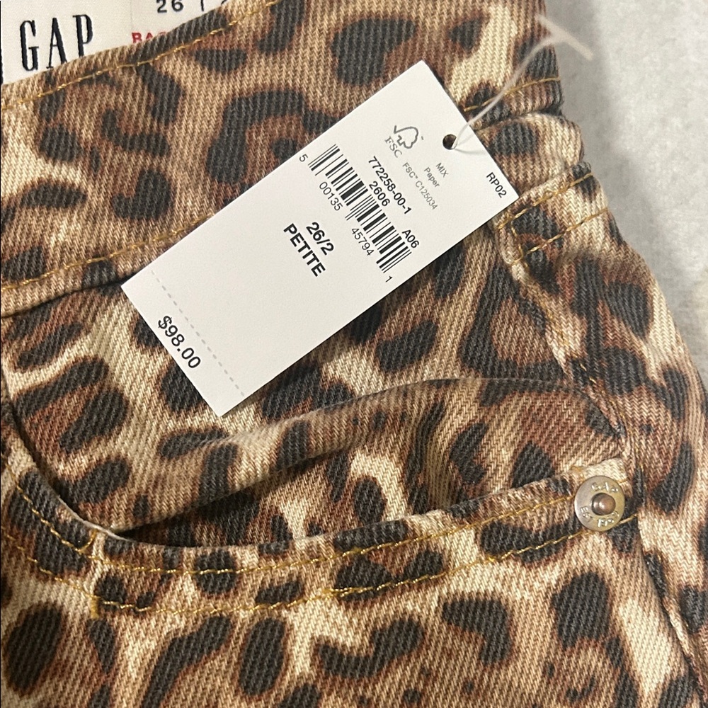 GAP Leopard Print Pants - Brown - Picture 3 of 3